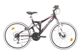 EDEN Bikes Vélo de montagnes EDEN Bikes VTT 24'' Tout Suspendu Fille Ariane / SPR - 18 Vitesses - Frein Avant à Disque et V-Brake arrière