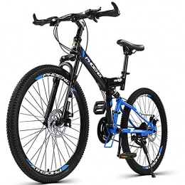FBDGNG Vélo de montagnes FBDGNG Vélo de montagne pliable pour adultes, Premium VTT - Cadre en alliage pour garçons, filles, hommes et femmes - 24 vitesses, 26 pouces