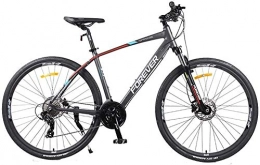 Aoyo Vélo de montagnes Femmes Mountain Bikes, 26 pouces 27 vitesses Mountain Trail Bike, double disque de frein en aluminium Cadre Semi-rigide VTT, Siège réglable (Color : Black)