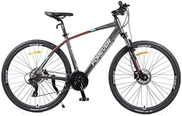 Aoyo vélo Femmes Mountain Bikes, 26 pouces 27 vitesses Mountain Trail Bike, double disque de frein en aluminium Cadre Semi-rigide VTT, siège réglable, (Color : Black)