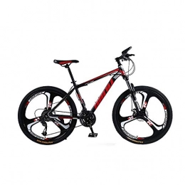 Fenfen-cz Vélo de montagnes Fenfen-cz Vélo VTT 26 pouces Shimano 21 / 24 Vitesse de vélos à suspension complète (couleur : noir rouge, taille : 21 Speed)