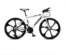 FMOPQ 64Inch Mountain Bikes 21 Speed/ 24 Speed /27 Speed /30 Speed Mountain Bike 26 inches Wheels Bicycle Black White Red Yellow Green 6-11 B2 21 fengon
