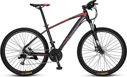 No branded vélo Forever Ye880 Vélo VTT pour adulte avec siège réglable, 26", 33 vitesses, cadre en alliage d'aluminium, noir / rouge, freins à disque hydrauliques