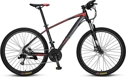 No branded vélo Forever Ye880 Vélo VTT pour adulte avec siège réglable, 27, 5", 33 vitesses, cadre en alliage d'aluminium, noir / rouge, freins à disque hydrauliques