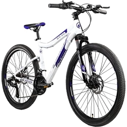 Galano Vélo de montagnes Galano GX-26 VTT pour femme / garçon 26" (blanc / violet, 38 cm)