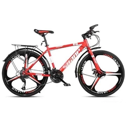 GAOTTINGSD Vélo de montagnes GAOTTINGSD Vélo de Montagne Adulte VTT Vélo Route Vélos VTT Adulte Vitesse réglable for Les Hommes et Les Femmes 26po Roues Double Disque de Frein (Color : Red, Size : 21 Speed)