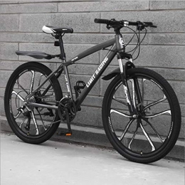 GXQZCL-1 vélo GXQZCL-1 VTT, vlo Tout Terrain, 26inch Mountain Bike, Cadre en Acier au Carbone Hardtail Vlo de Montagne, Double Disque de Frein Avant et Suspension MTB Bike (Color : A, Size : 27-Speed)