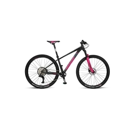 HESND Vélo de montagnes HESND zxc Vélos pour adultes VTT grande roue de course frein à disque d'huile vitesse variable tout-terrain vélos hommes et femmes (couleur : rose, taille : XL)