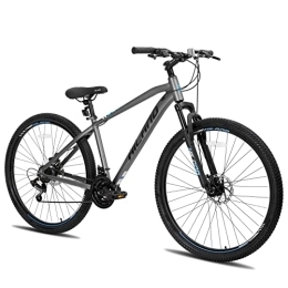 ROCKSHARK vélo HILAND VTT Vélo Hardtail 29 Pouces 482 mm Gris pour Homme et Femme Vélo Shimano 21 Vitesses avec Cadre en Aluminium et Frein à Disque…