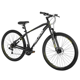 ROCKSHARK Vélo de montagnes HILAND VTT Vélo Hardtail 29 Pouces 482 mm Noir pour Homme et Femme Vélo Shimano 21 Vitesses avec Cadre en Aluminium et Frein à Disque…