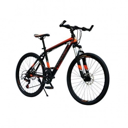 Implicitw vélo Implicitw 26" Cadre en alliage d'aluminium 24 vitesses à double disque de frein de montagne Noir / orange / 24 vitesses Noir orange_26"