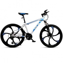 JLQWE Vélo de montagnes JLQWE Vélo VTT VTT, Hardtail Vélo De Montagne, 26 Pouces Roues, Double Frein À Disque Et Suspension Avant Fourche (Color : Blue, Size : 27-Speed)