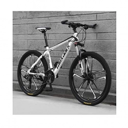 JXXU vélo JXXU VTT 26 pouces 21 vitesses pour adulte - Vélo d'extérieur - Double frein à disque - Selle réglable - Cadre en acier à haute teneur en carbone, D