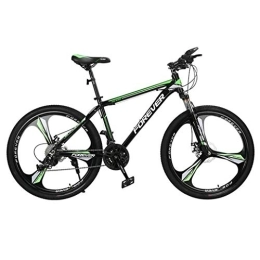 Kays vélo Kays VTT Vélo de Montagne Mountain Bike, Cadre en Acier Au Carbone Hommes / Femmes Hardtail Montagne Vélos, Double Disque Et Frein Suspension Avant, 26 Pouces (Color : Green, Size : 27-Speed)
