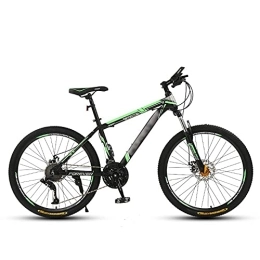 KELITINAus Vélo de montagnes KELITINAus Vélo de montagne adulte avec roues de 66 cm, cadre en acier à haute teneur en carbone avec deux freins à disque, fourche à suspension avant pour homme, rouge, 61 à 27 vitesses, vert