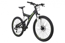 KS Cycling Vélo de montagnes KS Cycling Mixte - Adulte VTT Fully 26" Topspin Noir / Vert RH 51cm 26"