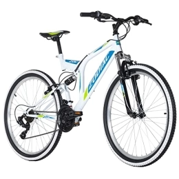 KS Cycling Vélo de montagnes KS Cycling VTT Fully 26'' Zodiac Blanc / Vert RH 48 cm Adulte Unisexe, 26 Zoll