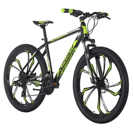 KS Cycling Vélo de montagnes KS Cycling VTT Hardtail 27, 5" Xplicit Noir / Vert 21 Vitesses RH 46 Adulte Unisexe, Zoll, 46 cm