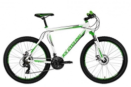KS Cycling Vélo de montagnes KS Cycling VTT Semi-Rigide 26'' Compound Blanc-Vert TC 48 cm Adulte Unisexe, 48