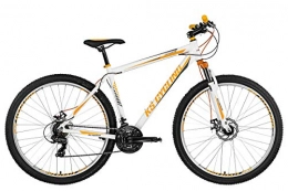 KS Cycling Vélo de montagnes KS Cycling VTT Semi-Rigide 29'' Compound Blanc-Orange TC 51 cm Adulte Unisexe, 51
