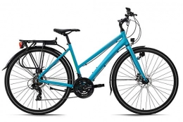 KS Cycling Vélo de montagnes KS Cycling Vélo de Trekking pour Femme 28'' Antero Bleu avec Cadre en Aluminium RH 48 cm