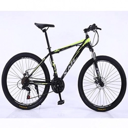 laonie Mountain Bike 26 inch Adult Variable Speed Men and Women Cross-Country Racing Shock Absorption Road Bike-Black and Yellow_26 inches x 18.5 inches
