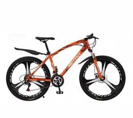 LJLYL Vélo de montagnes LJLYL Vélo de Montagne pour Adulte, Cadre en Acier à Haute teneur en Carbone, VTT Tout-Terrain Semi-rigides, Orange, 26 inch 21 Speed