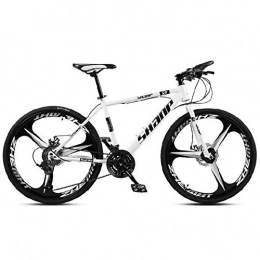LLAN Vélo de montagnes Llan Mountain Country Bike, 24 / 26 Pouces Double Frein à Disque, VTT for Adultes, VTT avec siège réglable, Noir, 3 Cutter (Color : 24-Speed, Size : 26 inch)