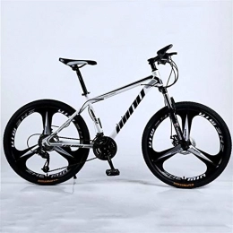 LLAN vélo LLAN Unisexe Mountain Bike, 26 Pouces Mountain Bikes, for Hommes, VTT féminin, avec siège réglable, Freins à Double Disque, Noir et Blanc, 3 Coupe-Roues (Size : 21-Speed)