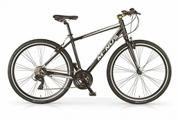MBM vélo MBM Vélo Hybride VTC Minus pour Hommes, Cadre en Aluminium, 21 Vitesses, Pneu 28", Couleur Noir, Fourche à Suspension optionelle. (avec Fourche à Suspension, 50)