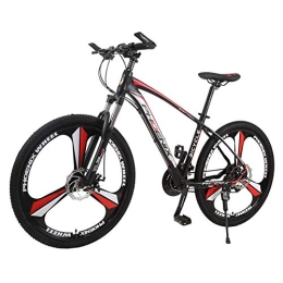 FMOPQ Vélo de montagnes Mountain Bicycle 26 inch Wheel Dual Full Suspension Mountain Bike 27 Speed Aluminum Alloy Frame with Disc Brakes and Suspension Fork (Red)