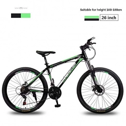 Aquila vélo Mountain Bike 26 pouces 27 Vitesse variable Vitesse vélo, sans glissement des pneus résistant à l'usure, absorption des chocs Suspension extérieure CYCLISTE AQUILA1125 (Color : Green)