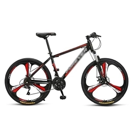MQJ vélo MQJ Vélo de montagne 24 / 27 vitesses pour garçons filles hommes et femmes Roues de 66 pouces Frein à disque avec cadre en acier carbone Rouge / 24 vitesses