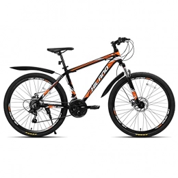 NC HILAND Bicycle 26 '' 21 Speed Suspension Mountain Bike, Mechanical Disc Brake with TZ50 and TEC Chains, CTS Tires