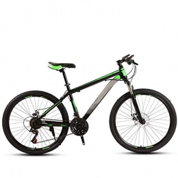 ndegdgswg vélo ndegdgswg VTT 24 / 26" noir et vert, amortisseur unique, vitesse variable, vélo de sport pour jeunes et étudiants 26" 21 vitesses