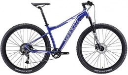 YANQ Vélo de montagnes Nenge, VTT VTT 9 vitesses pour les adultes avec de grandes roues Hardtail, vélo de cadre en aluminium avec le vélo de montagne de suspension avant, bleu, cadre 17 pouces, bleu, châssis 15, 5.