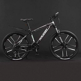 NENGGE Vélo de montagnes NENGGE 26 pouces de vélo de montagne Vélo, cadre en alliage d'aluminium, double disque de frein, 21 / 24 / 27 / 30 Vitesse, 10 Cutter Wheel 6-20, 30
