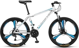 No branded vélo No Branded Forever Ye880 Vélo VTT pour adulte avec siège réglable 26" 24 vitesses Cadre en acier Blanc / bleu