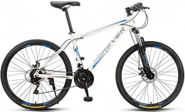 No branded Vélo de montagnes No Branded Forever Ye880 Vélo VTT pour adulte avec siège réglable 27, 5" 24 vitesses Cadre en acier Blanc / bleu