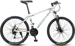 No branded vélo No Branded Forever Ye880 Vélo VTT pour adulte avec siège réglable 27, 5" 24 vitesses, cadre en alliage d'aluminium, blanc / bleu