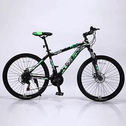 Pateacd Vélo de montagnes Pateacd VTT 26 pouces Shimano 21 vitesses, VTT avec fourche à suspension, vélo de descente avec freins à disque, vélo jeune pour femme, homme, fille, garçon, vert