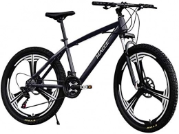 PAXF vélo PAXF Carbon-Rich Steel Strong 26 inch Mountain Bike Fully Suitable from 150 cm-185cm Disc Brake Front and Rear Full Suspension Boys-Men Bike with Front and Rear Fender-Black