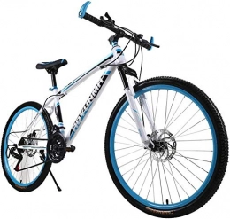 PAXF vélo PAXF Mountain Bike Adult Men Women Bike 26 inch Outroad Mountain Bike Mountain Bike with 21-Speed Double Disc Brake (Updated Version)-Blue