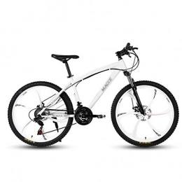 Qinmo vélo Qinmo 26inch 27 Vitesses Mountain Bikes, Double Disque de Frein de vlo de Montagne, Hommes Femmes Adultes Tout-Terrain VTT, Sige rglable 6 Roue de Coupe (Color : C, Size : 27 Speed)