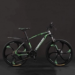 QZ vélo QZ Vlo, 26 Pouces Vitesse Mountain Bikes, Hard Tail Vlo de Montagne, Vlo lger avec sige rglable, Double Disque de Frein (Color : Black Green, Size : 30 Speed)