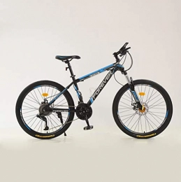 Radiancy Inc Vélo de montagne pour homme 26 pouces, 21 vitesses, léger, suspension complète pour homme/femme (noir, bleu foncé, noir mat, rouge) L bleu