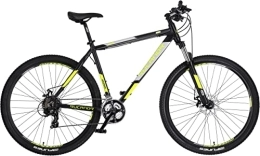 Rucanor Vélo de montagnes Rucanor Lux 29 pouces 48 cm pour homme 21G Frein à disque mécanique Noir / jaune