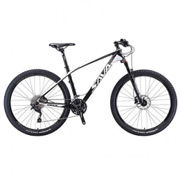 SAVA Vélo de montagnes Sava Deck 700 27, 5 / 29 " - Vélo VTT en fibre de carbone, 22 vitesses, dérailleur Shimano Deore XT 8000, fourche Manitou, nero e bianco, 29*19"