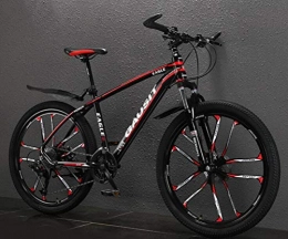 Tbagem-Yjr Vélo de montagnes Tbagem-Yjr 26 Pouces Cadre Aluminium VTT Vélo VTT for Adultes Ville Vélo De Route (Color : Black Red, Size : 30 Speed)