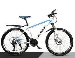 Tbagem-Yjr Vélo de montagnes Tbagem-Yjr 26 Pouces Roue VTT for Adultes, Étudiants Hors Route Ville Shock Absorber Vélo (Color : White Blue, Size : 21 Speed)